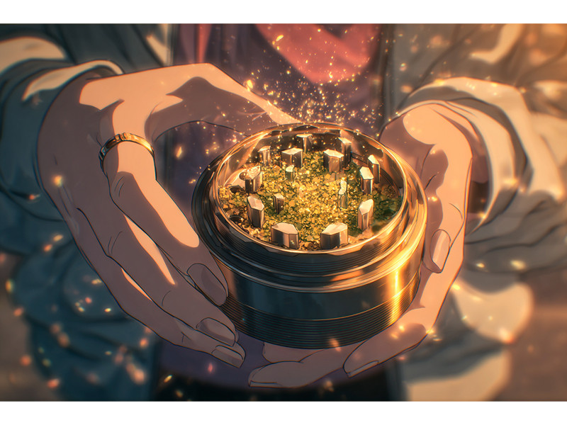 Просеивание трихом из гриндера